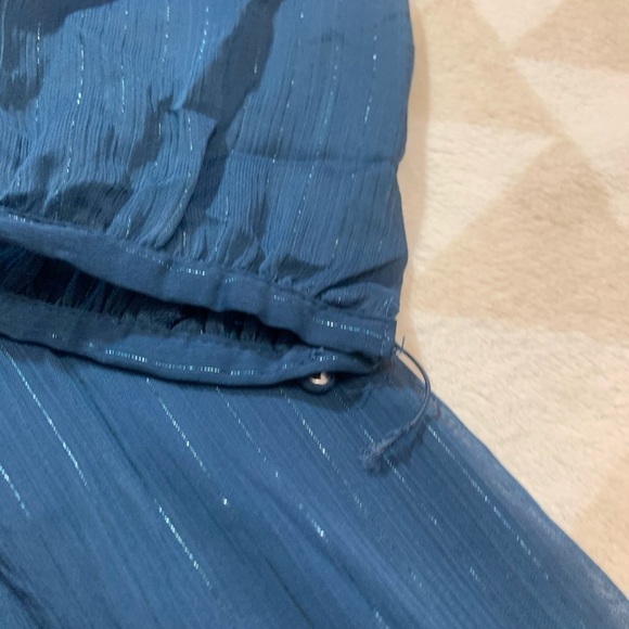 J crew l0112 point sir faux wrap dress lurex - Picture 3 of 7